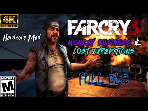Far Cry 3 (Monkey Business & Lost Expeditions DLC) - Full Playthrough (Mud's Hardcore Mod)
