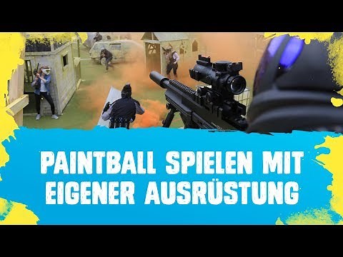 Paintball spielen mit eigener Ausrüstung