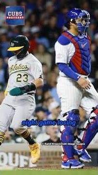 Cubs extend home losing streak continues after extra innings loss to A's #shorts