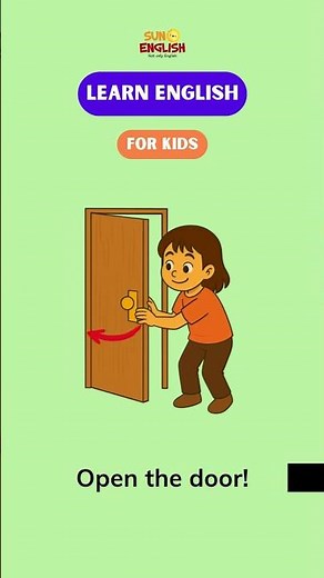 School Commands for Kids | Stand Up, Sit Down, Open the Door | Easy English for Preschool