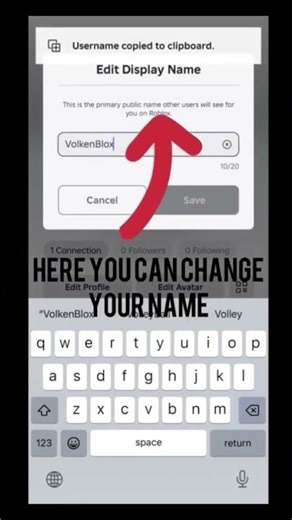 How to change your roblox name for free #roblox #free #robloxvids #tutorial #youtube #shorts