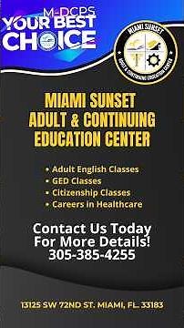 Massiel's Success Stories: Miami Sunset Adult & Continuing Education Center
