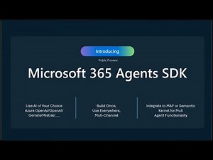 Microsoft 365 Agents SDK Tutorial: Build Your First Bot & Run It Locally (Step-by-Step)