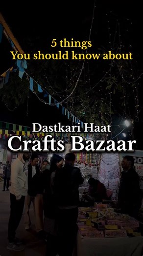 5 Things You Should Know About the Crafts Bazaar Dates: 1st to 15th January 2026 Timings: 11 AM - 8 PM Venue: Dilli Haat, INA, New Delhi Nearest Metro: Dilli Haat INA(Pink line) Expect: Handicrafts, handlooms, cultural shows & stories from every corner of India. This isn’t just shopping, it’s a celebration of tradition, creativity, and the spirit of handmade. Come with your family and friends, and be part of 40 years of keeping craft alive. #DastkariHaatSamiti #40YearsOfCraft #CraftsBazaar2025 #