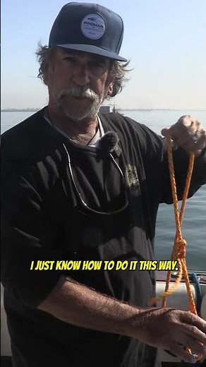 Capt. Dave explains how to attach your rope to your hoop net!