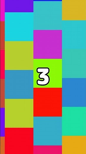 6 Seconds Timer ‐ Countdown Colorful Tiles（Vertical）