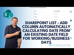 SharePoint list Calculate a date from an existing date field for Working/Business days