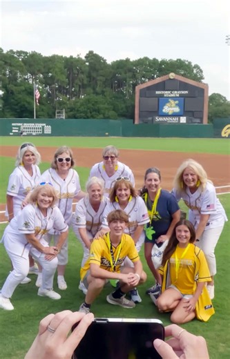 15K views · 188 reactions | “Go Bananas!” The Savannah Nanas bring the fun every time their team, the Savannah Bananas, takes the field. Find out what it takes to be a Nana and how these women inspire others with their infectious joy and line dance moves. | AARP | Facebook