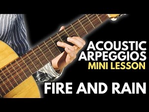 Fire and Rain - Fingerstyle Riff | Acoustic Guitar TAB (James Taylor)