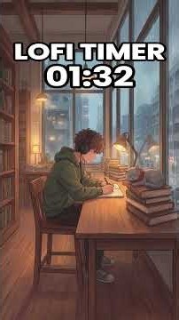 3 Minute Study Timer ⏱️ Rainy Jazz Deep Focus | Lofi Study Beats