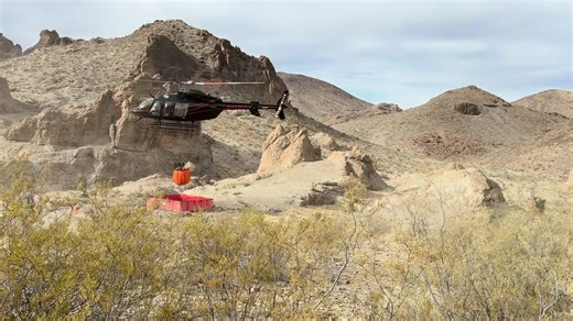 🚁💧At the end of December, NDOW teamed up with NGOs and private citizens to deliver 37,500 gallons of water to 10 big game water developments (guzzlers) across six southern Nevada mountain ranges. Using department helicopters, we were able to add water to these critical water sources, but with little to no rain in the area recently, we may need to do it again within the next few months. 🌄Here’s where you can help: If you’re out hiking or exploring in southern Nevada (Clark, Lincoln, and southe