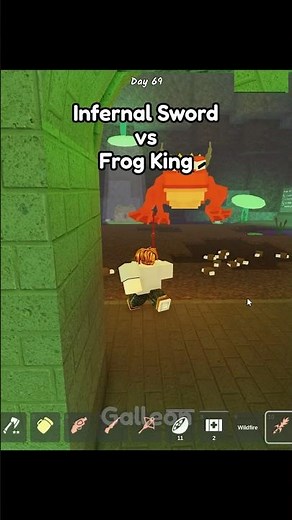 Infernal Sword vs Frog King 🐸👑 | 99 Nights in the Forest