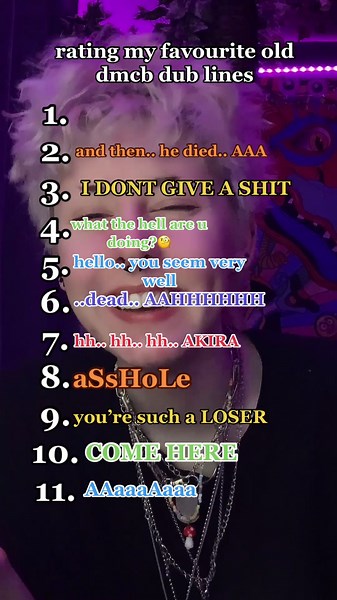 whenever i’m sad i watch clips of the old dub bc it makes me laugh until i cry #dmcb