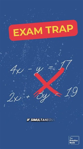 Simultaneous Equations IGCSE Trap