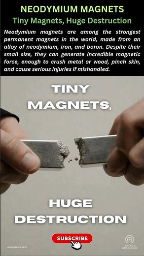 The mystery behind the Neodymium Magnets - MagneticForce,#ScienceExperiment