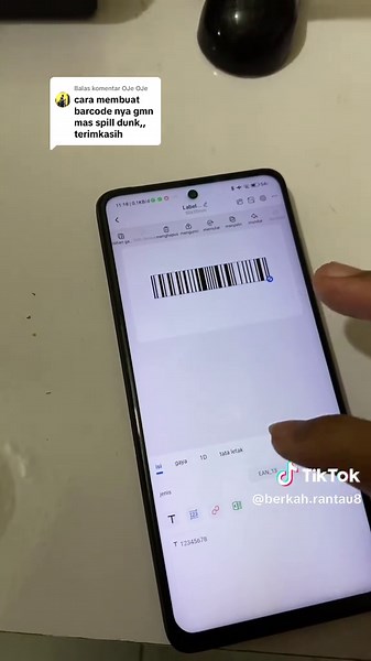 Membalas @OJe OJe cara membuat barcode #aplikasikasir #sembako #tutorial