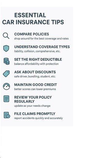 🚗🛡️ Essential Car Insurance Tips for Smarter Savings 💰📑#shorts