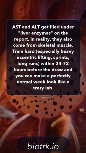 Your wearable says recovered, but your lab PDF says AST is high. #Shorts