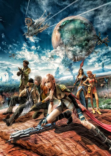 'Final Fantasy XIII Characters on Alien Planet' Poster, picture, metal print, paint by Sidji Studio | Displate