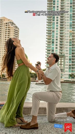 😲Shocking surprise proposal reactions ❤️💍 Miami proposal photographer