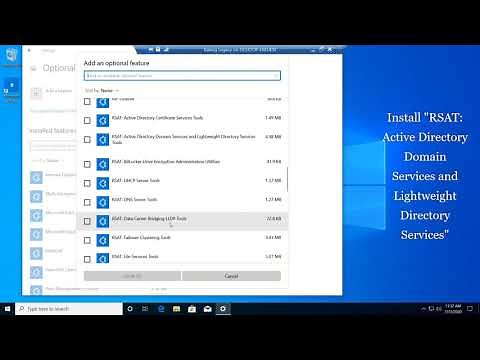 How to Install or Activate Windows 10 RSAT Active Directory Users and Computers