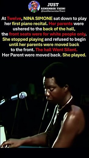 The Twelve Year Old Who Refused to Play Until They Show Respect for Her Parent 🎹 #shorts #ninasimone