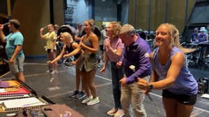 President Linton can Wabash! | K-State Marching Band