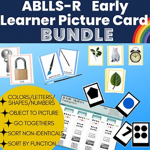 Early Learner Skills Autism Ablls-R Aligned Picture Card Bundle