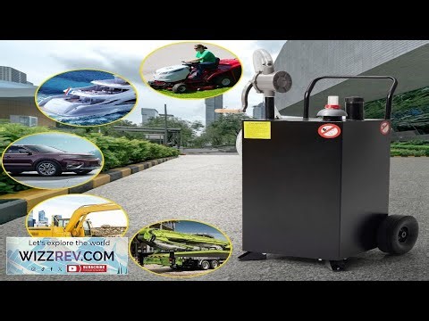 Garvee 30 Gal Gas Caddy with Pump No Front Wheels Fuel Storage