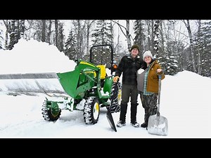 Digging Out Our Alaska Homestead | Snowmachine Commute & Tractor Plowing