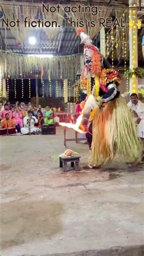 "The REAL Kantara🔥| Bhoota Kola Ritual”| Kantara Trending #kantara #kantarastory #viralvideo #udupi