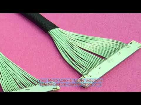 0.4mm Pitch USL20-30SS-018B Micro Coaxial Cable Gold-Plated Contacts for Enhanced Signal Integrity C