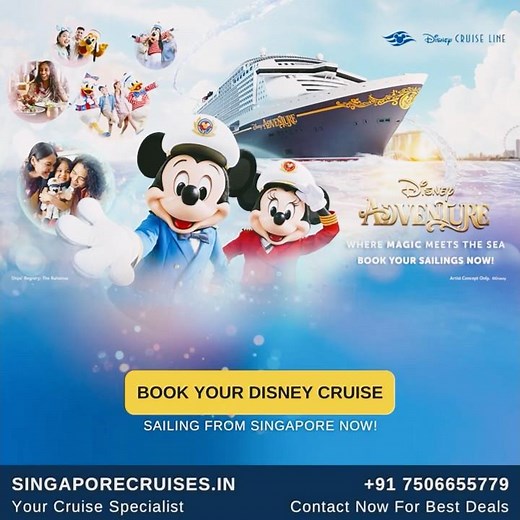 Disney Adventure Cruise from Singapore | 3 & 4 Nights Magical Experience. #disneyadventure