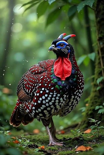 Nature’s Hidden Gem: The Stunning Blyth’s Tragopan! 🐦✨