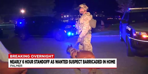 Police engage in near 6-hour standoff with armed suspect in Palmer