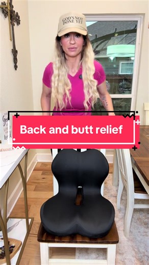 If you sit for most of the day and feel it in your lower back or tailbone, this makes a difference. I used to think I just needed better posture — turns out the chair was the problem. This takes pressure off where it matters and works on desk chairs, cars, and anywhere you sit too long. One of those small upgrades that actually helps. #backpain #seatcushion