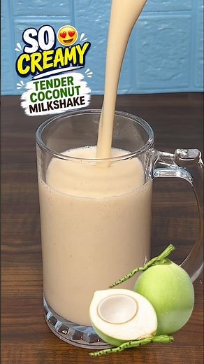 So Creamy Tender Coconut Milkshake 😍 | Only 3 Ingredients!
