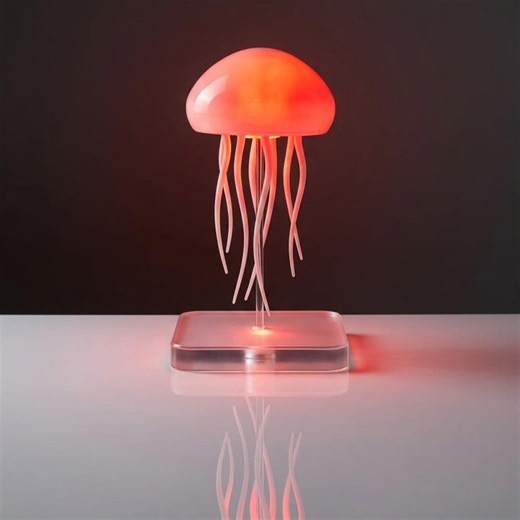 Color Changing Jellyfish LED Lamp | Remote Control Mood Light for Bedroom, Desk & Gamer Room | Aesthetic Ocean Decor Night Light - Etsy UK