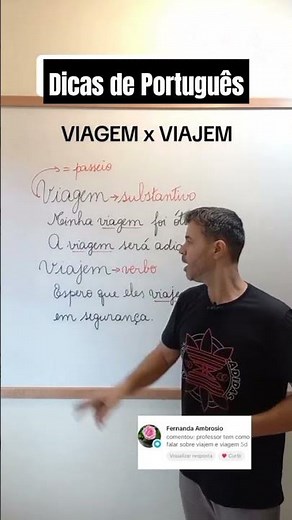Viagem X viajem #gramática #enem #português #concursopublico #estudosenem #oratoria #ortografia