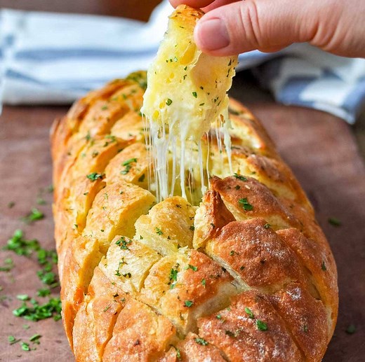 No caption needed. Just the recipe 😂 https://www.recipetineats.com/cheese-garlic-crack-bread-pull-apart-bread/ | RecipeTin