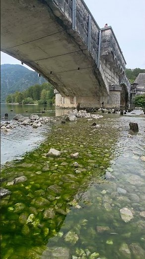 Lake Bohinj, Slovenia 🇸🇮 | Stone Bridge & Crystal Water (No Talking, 4K) #shorts