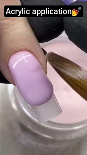acrylic application tutorial 💅✨💫 #simplenails #nailgelart #naildesign