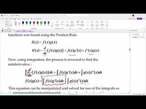 Integration By Parts formula