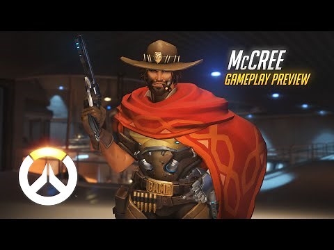 McCree Gameplay Preview | Overwatch | 1080p HD, 60 FPS