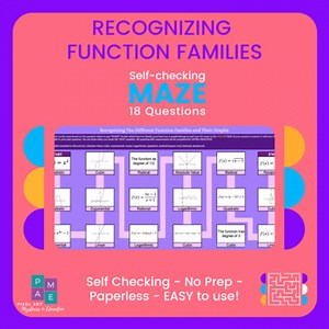 Recognizing Parent Functions and Function Families Self-Checking Maze!