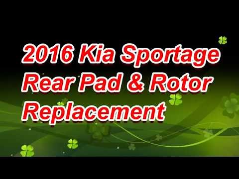 2016 Kia Sportage Rear Brake Replacement How To