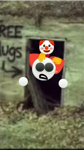 free hug emoji cat takes clown