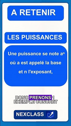 Comprendre LES PUISSANCES #maths #mathsfaciles #éducation