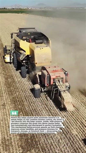 Mega Square Baler Harvesting Wheat in USA Fields 2026 Pro 4K Ultra HD X! #Farming #Harvest #AgTech