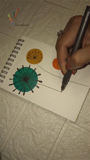 Geometric pattern flowers✨️🌸🎨#art #artist #flowers #painting #drawing #colors #varicolored_29